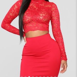 Fashion nova red dress